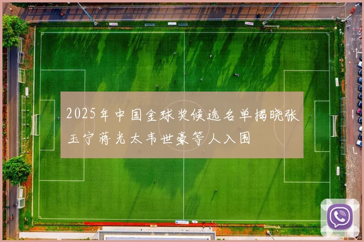 2025年中国金球奖候选名单揭晓张玉宁蒋光太韦世豪等人入围